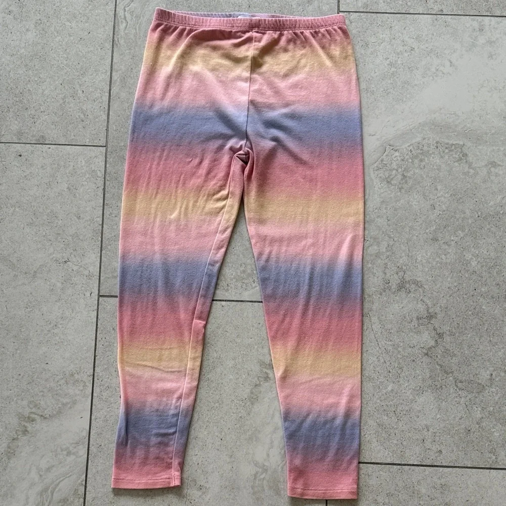 Splendid Girls' Love Tee & Ombre Spray Leggings Set sz 6